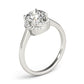 Solitaire Round Halo Engagement Ring