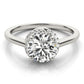 Solitaire Round Halo Engagement Ring