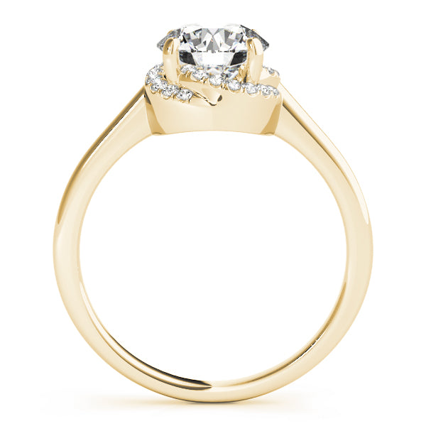 Solitaire Round Halo Engagement Ring