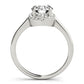 Solitaire Round Halo Engagement Ring