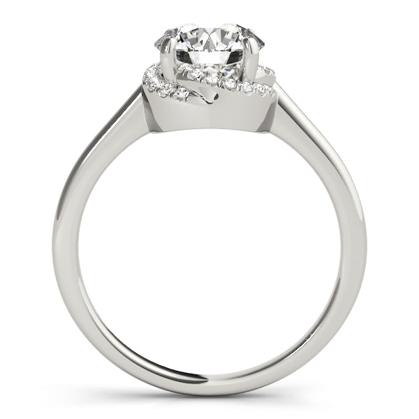 Solitaire Round Halo Engagement Ring