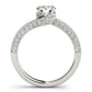 Bypass Multirow Milgrain Engagement Ring