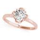 Solitaire Accented Cathedral Engagement Rings