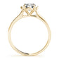 Solitaire Accented Cathedral Engagement Rings