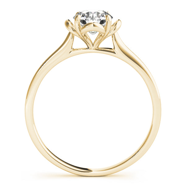 Solitaire Accented Cathedral Engagement Rings