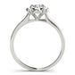 Solitaire Accented Cathedral Engagement Rings