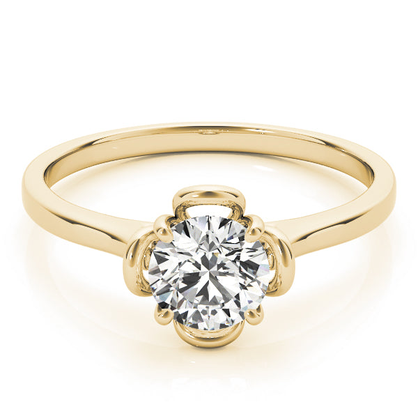Solitaire Accented Cathedral Engagement Rings