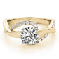 Twisting Bypass Engagement Ring