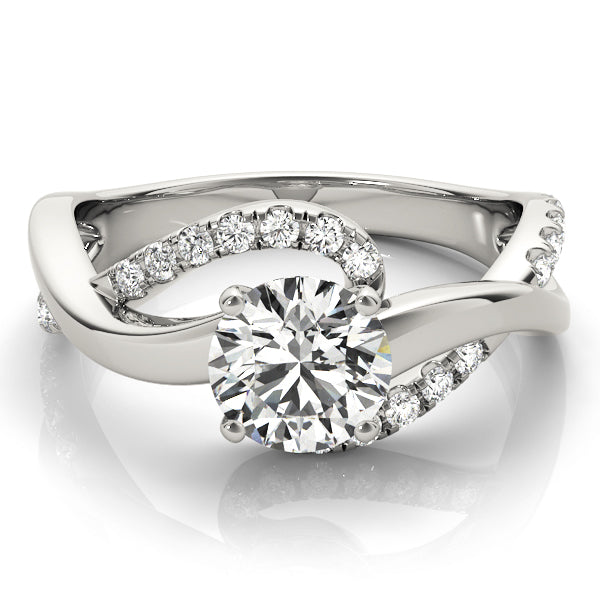 Twisting Bypass Engagement Ring