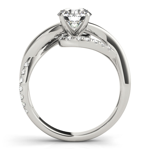 Twisting Bypass Engagement Ring