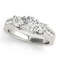 3-Stone Trellis Engagement Ring