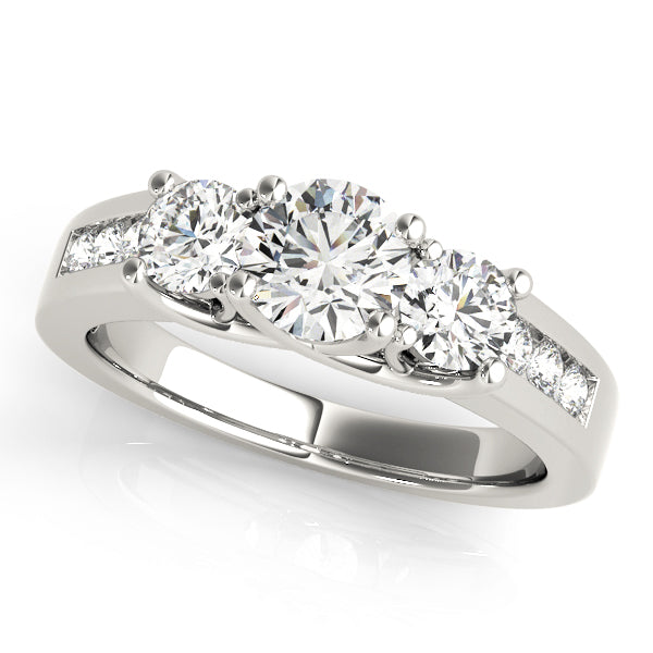 3-Stone Trellis Engagement Ring