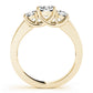3-Stone Trellis Engagement Ring