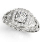 Vintage Inspired Halo Engagement Ring