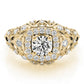 Vintage Inspired Halo Engagement Ring