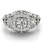 Vintage Inspired Halo Engagement Ring