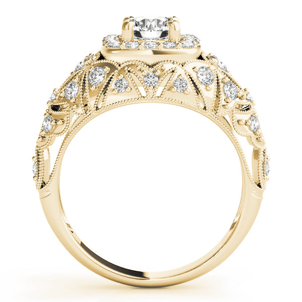 Vintage Inspired Halo Engagement Ring