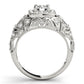 Vintage Inspired Halo Engagement Ring