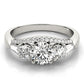 3-Stone Split Shank Engagement Rings