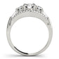 3-Stone Split Shank Engagement Rings