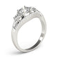 3-Stone Split Shank Engagement Rings