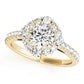 Solitaire Halo Engagement Ring