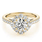 Solitaire Halo Engagement Ring