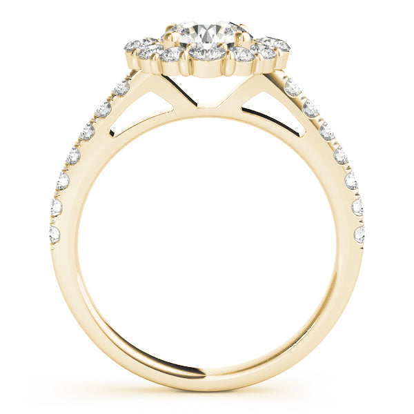 Solitaire Halo Engagement Ring
