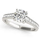 Graduating Single Row Round Engagement Ring