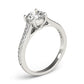 Graduating Single Row Round Engagement Ring