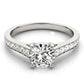 Graduating Single Row Round Engagement Ring