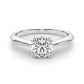 Double Prong Round Solitaire Engagement Ring