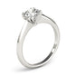 Double Prong Round Solitaire Engagement Ring