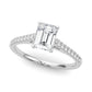 Single Row Diamond Engagement Ring