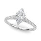 Single Row Diamond Engagement Ring