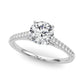 Single Row Diamond Engagement Ring