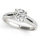 Solitaire Split Shank Engagement Ring