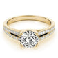Solitaire Split Shank Engagement Ring
