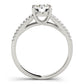 Solitaire Split Shank Engagement Ring