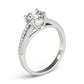 Solitaire Split Shank Engagement Ring