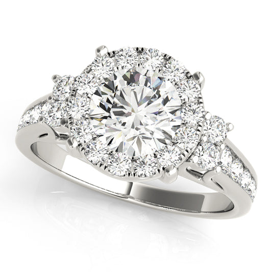 ROUND HALO ENGAGEMENT RING