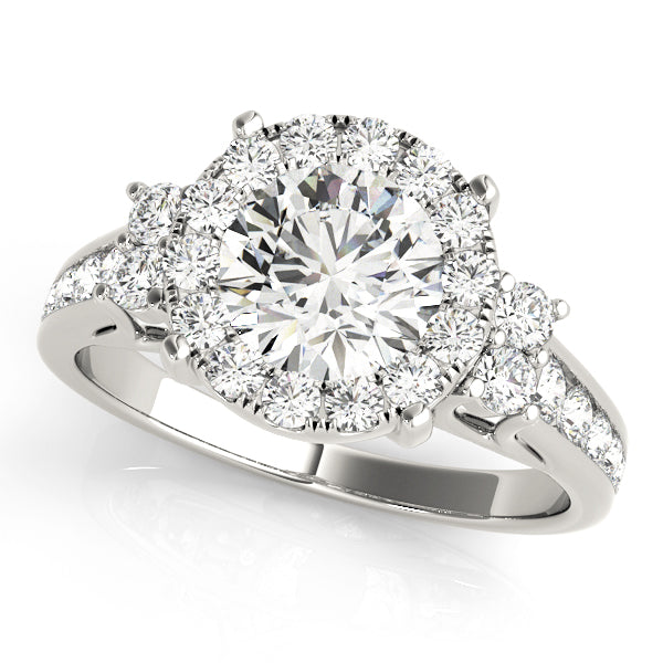 ROUND HALO ENGAGEMENT RING