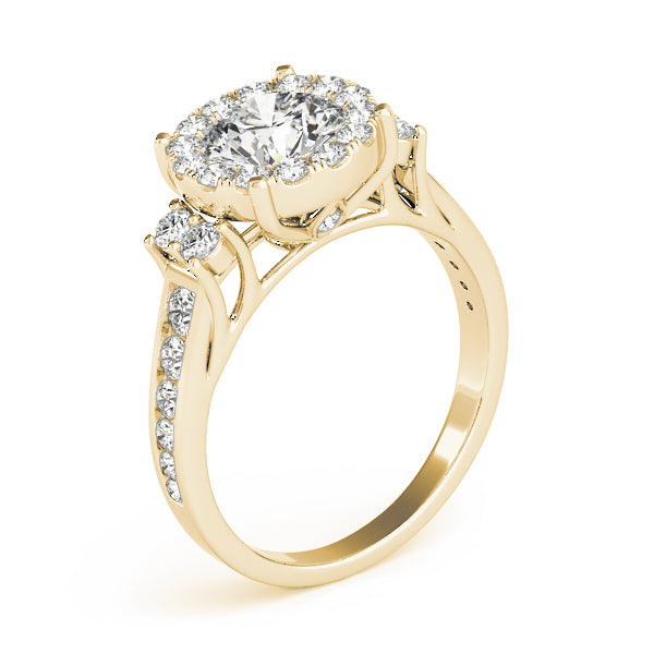 ROUND HALO ENGAGEMENT RING