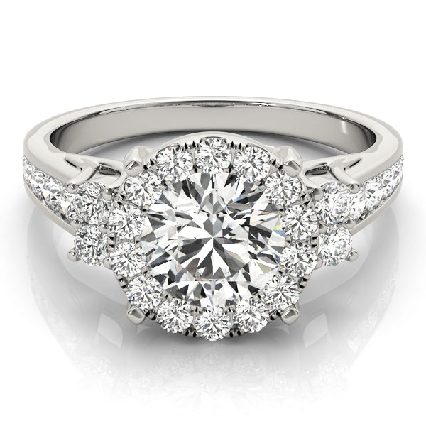 ROUND HALO ENGAGEMENT RING