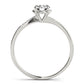 Bypass Floral Swirl Engagement Ring