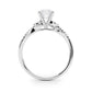 Accented Nature Inspired Engagement Ring