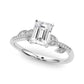 Accented Nature Inspired Engagement Ring