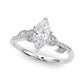 Accented Nature Inspired Engagement Ring