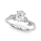 Accented Nature Inspired Engagement Ring