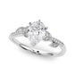 Accented Nature Inspired Engagement Ring